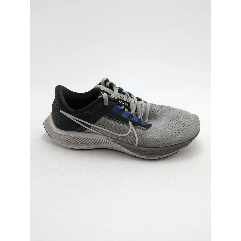 Mens Nike Air Zoom Pegasus 38 Black Wolf Gray Running Shoes CW7356-006 Size 8